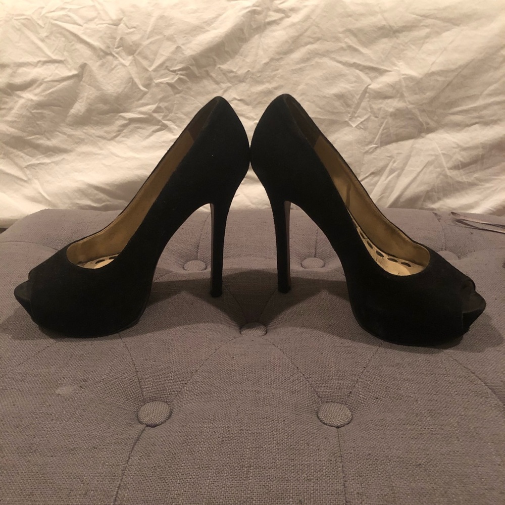 Black Suede Heels